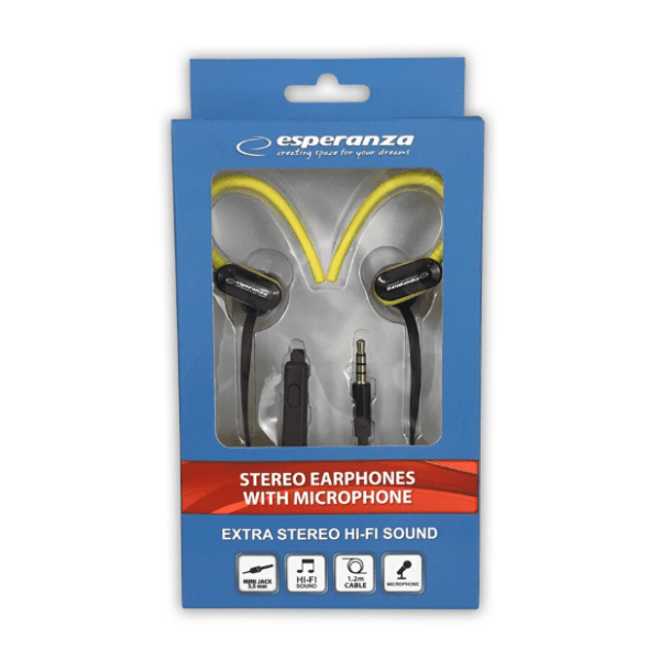 ESPERANZA slušalice EH197KY žute 2