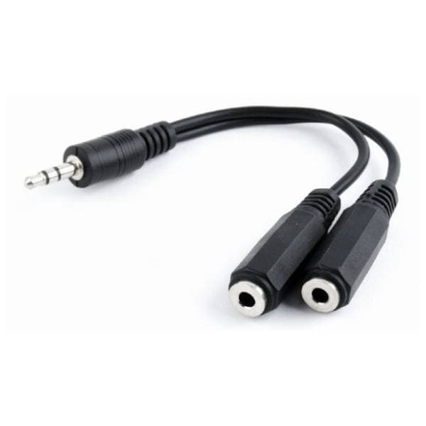 GEMBIRD konverter 3.5mm (m) na 2x3.5mm (ž) crni 0