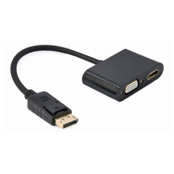 GEMBIRD konverter DisplayPort 1.2 (m) na HDMI (ž) + VGA (ž) 0