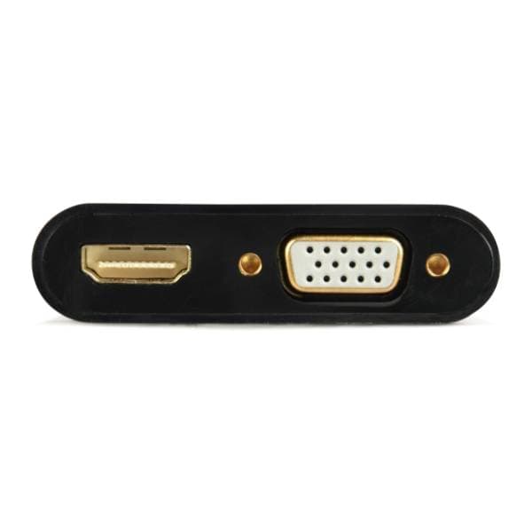 GEMBIRD konverter HDMI (m) na HDMI (ž) + VGA (ž) + 3.5mm (ž) 2