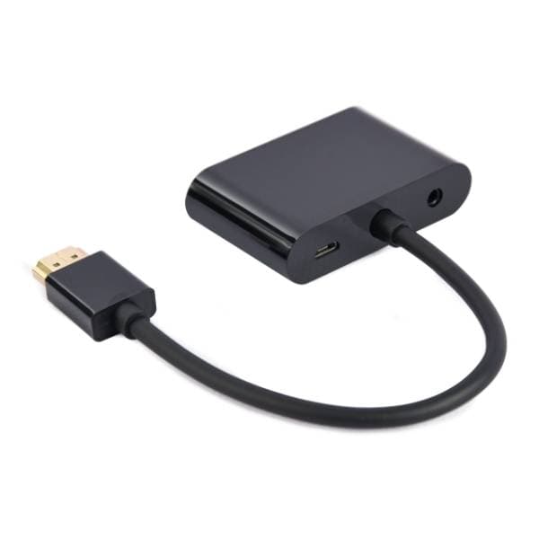 GEMBIRD konverter HDMI (m) na HDMI (ž) + VGA (ž) + 3.5mm (ž) 1