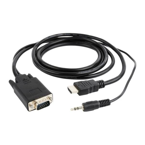 GEMBIRD konverter kabl HDMI 1.4 na VGA + 3.5mm (m/m+m) 1.8m 0