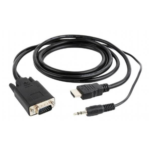 GEMBIRD konverter kabl HDMI 1.4 na VGA + 3.5mm (m/m+m) 3m 0