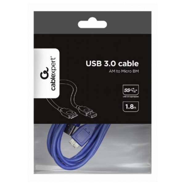GEMBIRD konverter kabl USB-A 3.0 na Micro USB-B (m/m) 1.8m 3