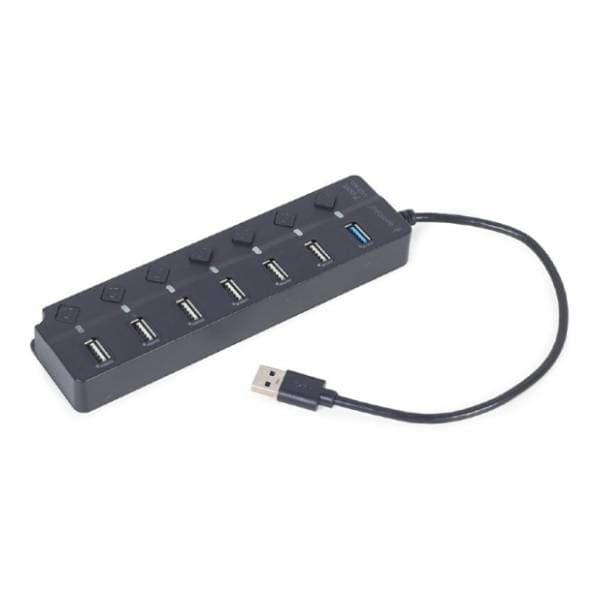 GEMBIRD USB Hub 7-port (1x USB 3.1 + 6 x USB 2.0) sa prekidačima 0
