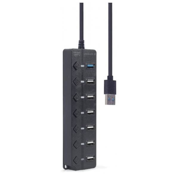 GEMBIRD USB Hub 7-port (1x USB 3.1 + 6 x USB 2.0) sa prekidačima 3