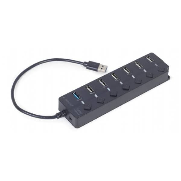 GEMBIRD USB Hub 7-port (1x USB 3.1 + 6 x USB 2.0) sa prekidačima 1