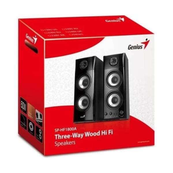 GENIUS zvučnici za kompjuter SP-HF1800A 2.0 wood 4