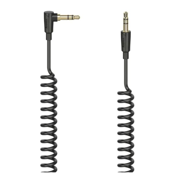 HAMA kabl 3.5mm 0.75m spiralni crni 0