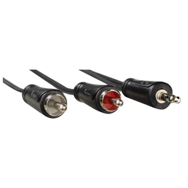 HAMA konverter kabl 3.5mm na 2x RCA (m/m) 5m crni 1