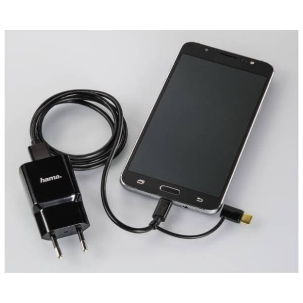 HAMA konverter kabl USB-A 2.0 na Micro USB + USB-C (m/m+m) 1m 4