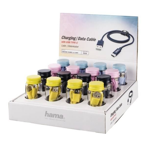 HAMA konverter kabl USB-A 2.0 na USB-C 2.0 (m/m) 0.6m 0