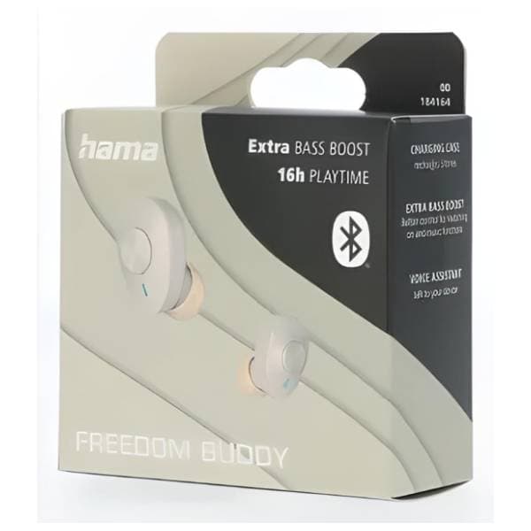 HAMA slušalice Freedom Buddy TWS bež 2
