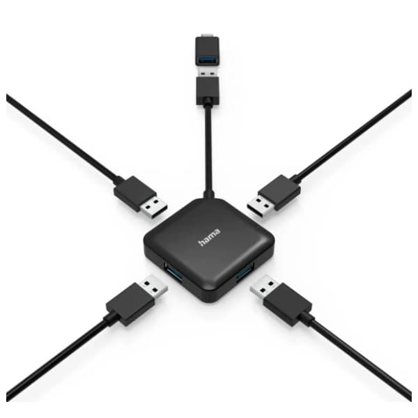 HAMA USB Hub 4-in-1 USB-C/USB 3.2 3