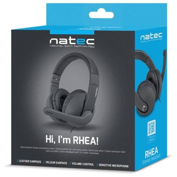 NATEC slušalice RHEA 3