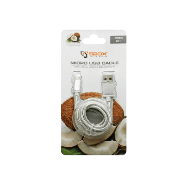 S BOX konverter kabl USB 2.0 na Micro USB-B 2.0 (m/m) 1.5m beli 1