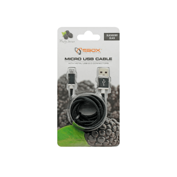 S BOX konverter kabl USB 2.0 na Micro USB-B 2.0 (m/m) 1.5m crni 1