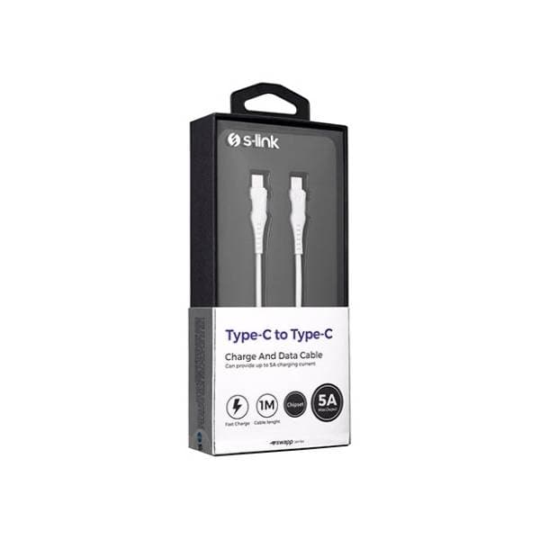 S-LINK kabl USB-C 1.2m beli 1