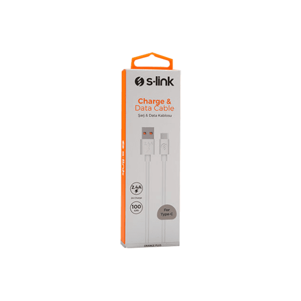 S-LINK konverter kabl USB-A na USB-C (m/m) 1m beli 1