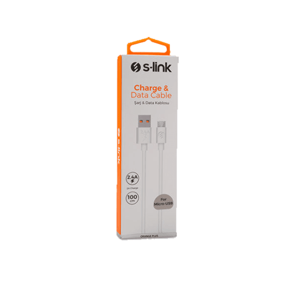 S-LINK konverter kabl USB na Micro USB (m/m) 1m beli 1