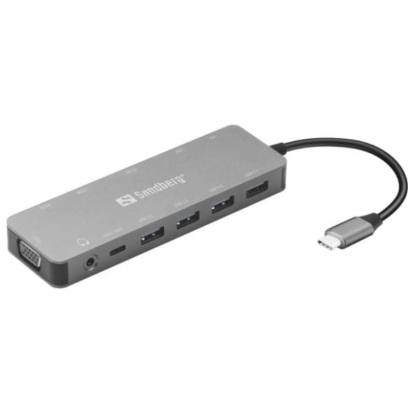 SANDBERG Docking station USB-C 13-in-1 Travel Dock 0