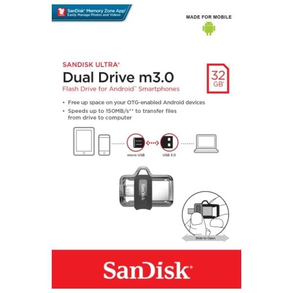 SanDisk USB flash memorija 32GB SDDD3-032G-G46 3