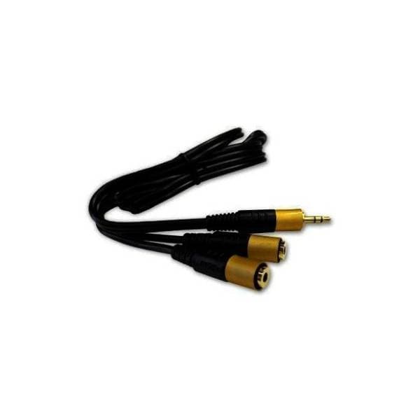 STARK konverter kabl 3.5mm na 2x 3.5mm (m/ž) 1.5m 0