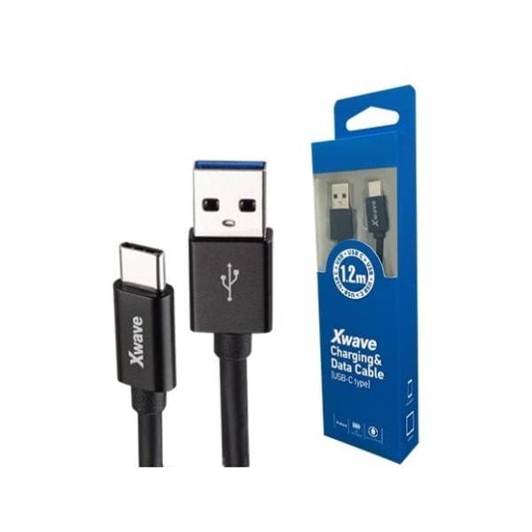 XWAVE konverter kabl USB 3.0 na USB-C 3.1 (m/m) 1.2m crni 0