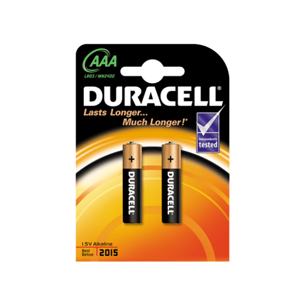 DURACELL alkalne baterije AAA LR03 MN2400 2kom 0