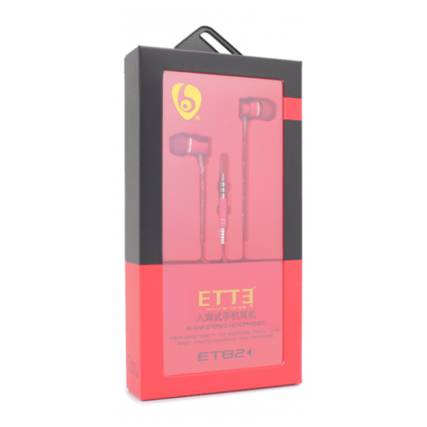 ETTE slušalice ET82 crvene 0