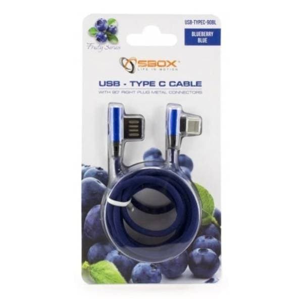 S BOX konverter kabl USB na USB-C (m/m) 1.5m plavi 1