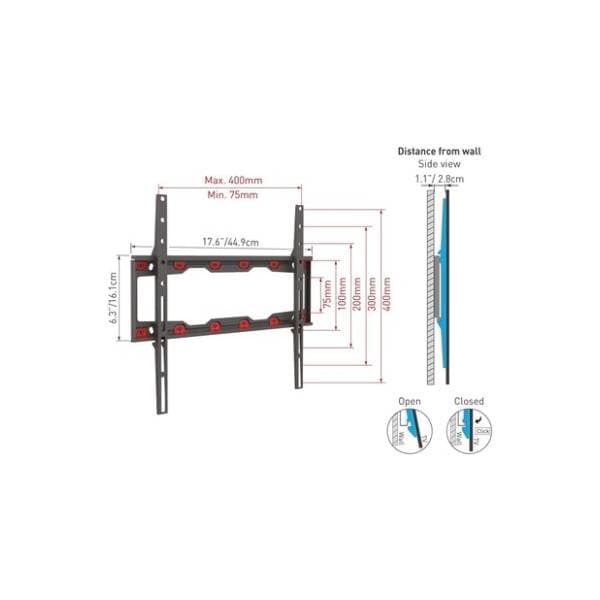 Zidni nosač za TV BARKAN LCD ND300.B 1