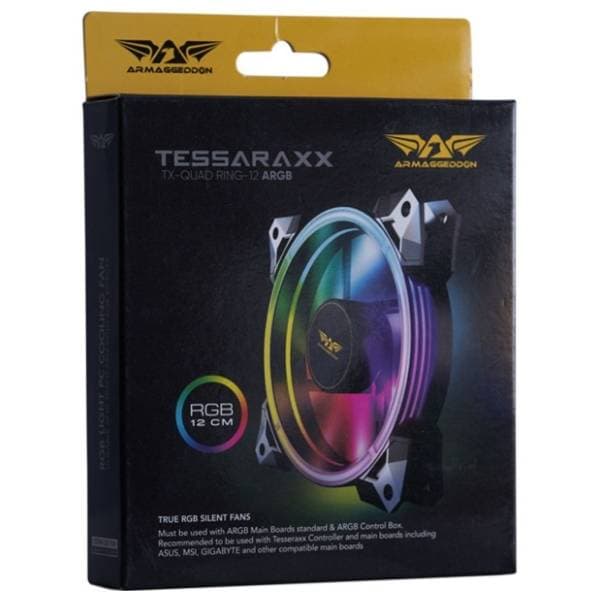 ARMAGGEDDON Tessaraxx TX-QUAD Ring 120 ventilator za PC 1