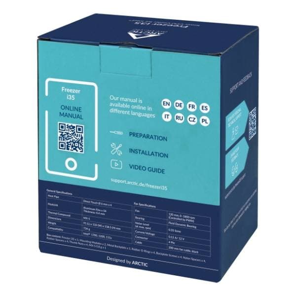 ARCTIC Freezer i35 kuler za procesor 7