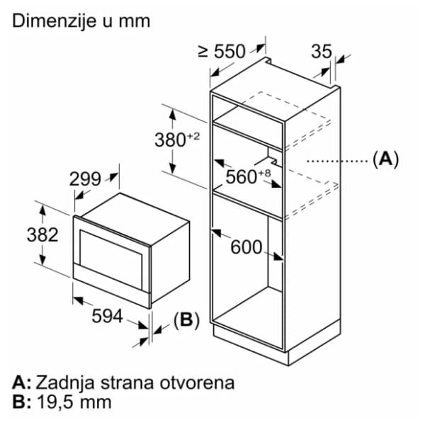 BOSCH BFR7221B1 ugradna mikrotalasna rerna 5