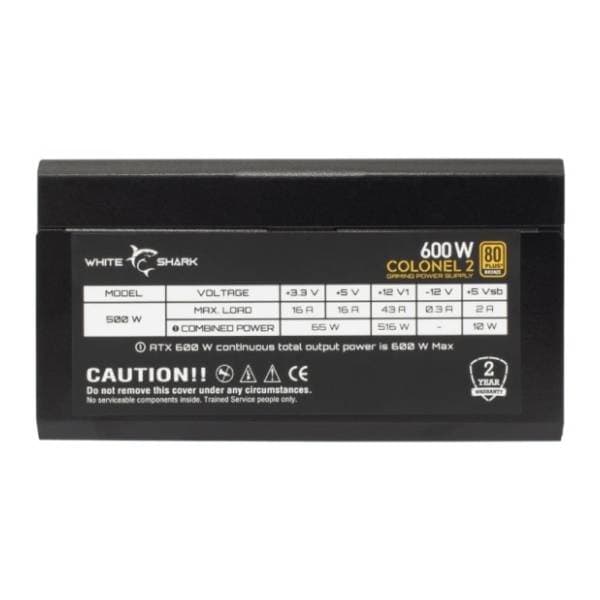 WHITE SHARK napajanje Colonel 2 600W 2