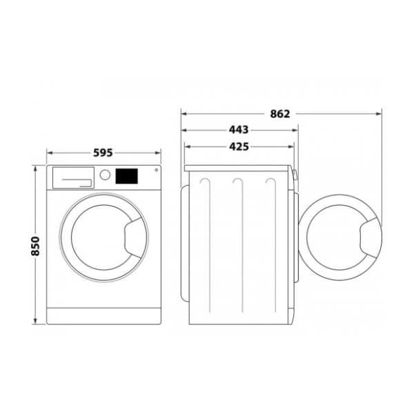INDESIT mašina za pranje veša MTWSE 61294 WK EE 5