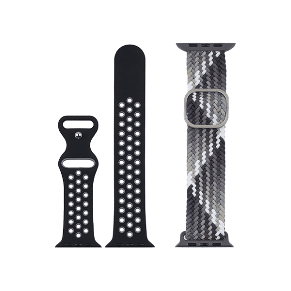 JUST IN CASE 2u1 42-45mm Black-Grey narukvica za pametni sat 0