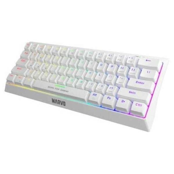 MARVO tastatura KG962 bela 2