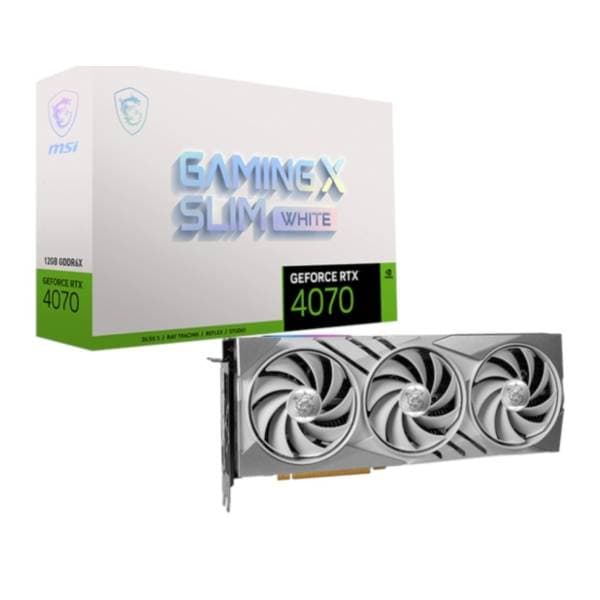 MSI nVidia GeForce RTX 4070 GAMING X SLIM WHITE 12GB GDDR6X 192-bit grafička kartica 0