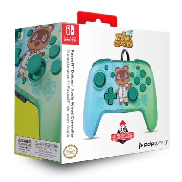 PDP gamepad Nintendo Switch Faceoff Deluxe + Tom Nook 7
