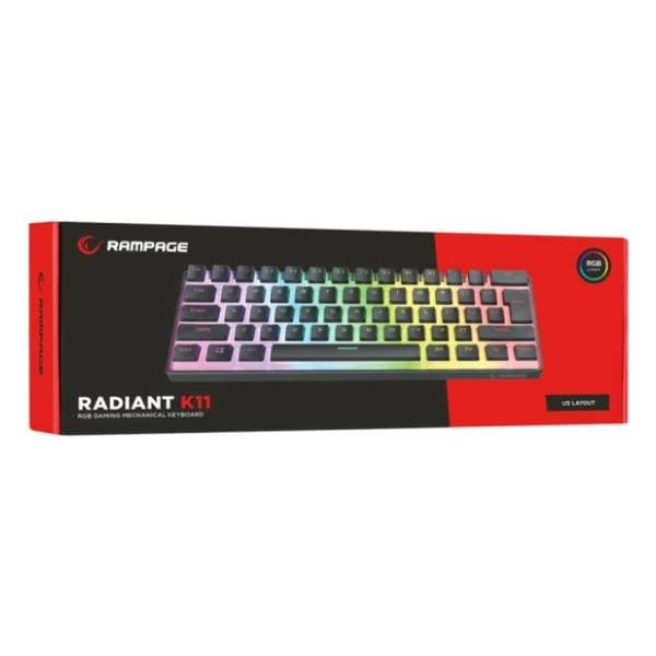 RAMPAGE tastatura Radiant K11 Red Switch 7