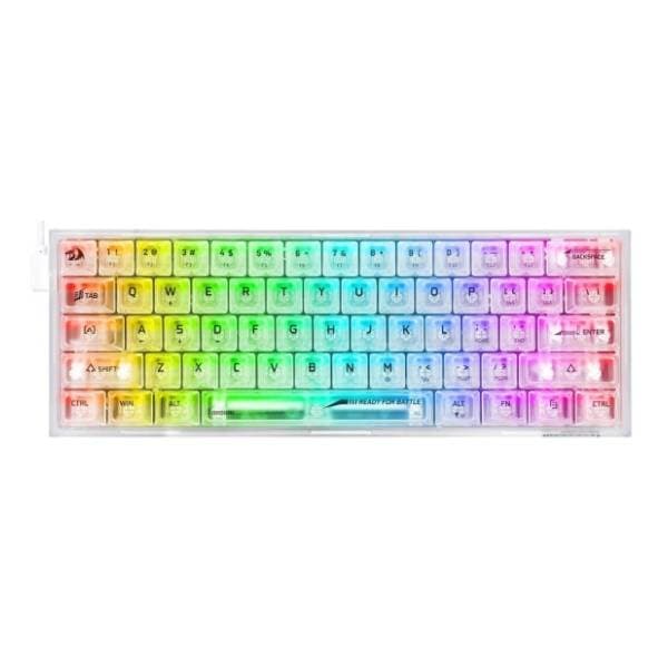 REDRAGON tastatura Fizz K617 RGB bela 0