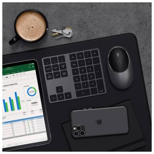 SATECHI bežična numerička tastatura Aluminium Extended (ST-XLABKM) siva 5