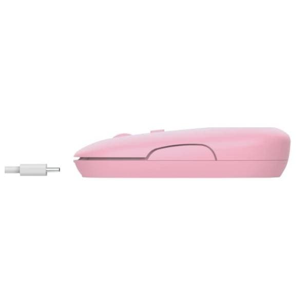 TRUST bežični miš Puck Ultra-Thin roze 2