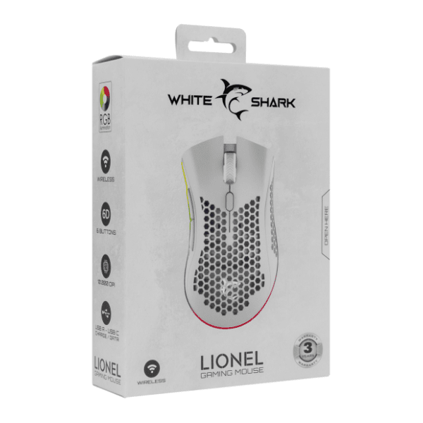 WHITE SHARK bežični miš WGM 5012 Lionel beli 7