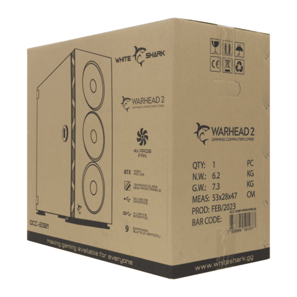 WHITE SHARK kućište GCC-2301 Warhead 6