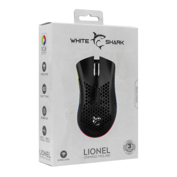 WHITE SHARK bežični miš WGM 5012 Lionel crni 7