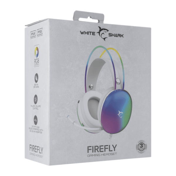 WHITE SHARK slušalice GH-2342 Firefly bele 5