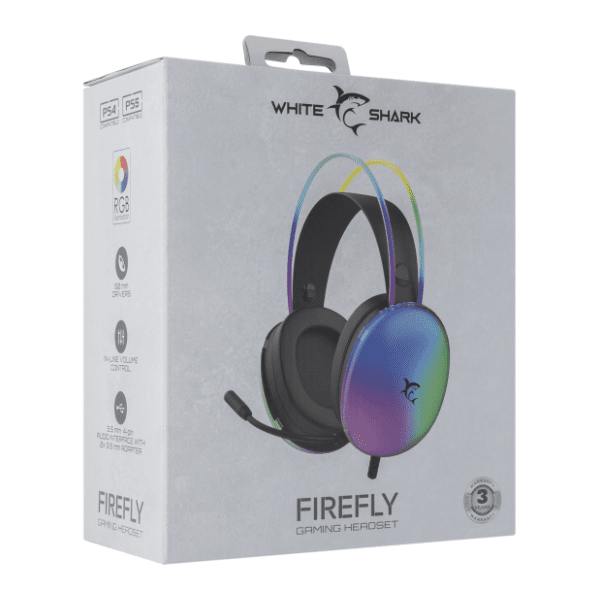 WHITE SHARK slušalice GH-2342 Firefly crne 6